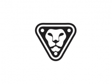 Emblema de cabeza de león