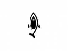 Logo Roket Dan Ikan
