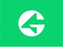 Logotipo de flecha de letra G