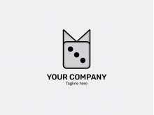 Logotipo del gato dominó