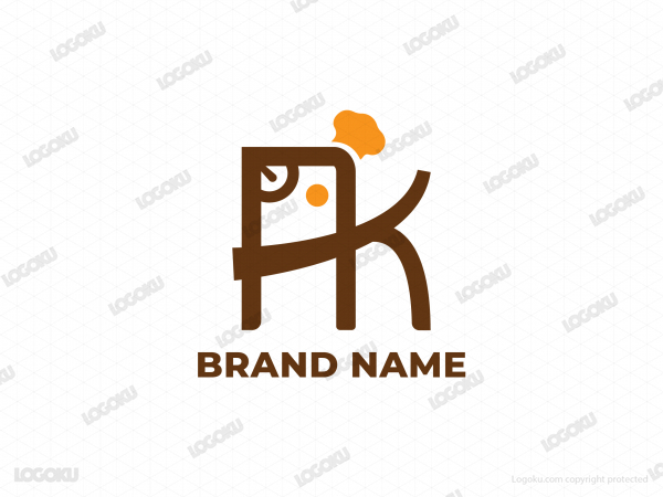 Chicken Or Bird Logo Initial A And K