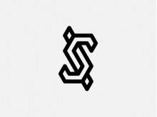 Letra elegante Jj o logotipo S