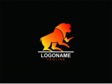 Logotipo de león moderno