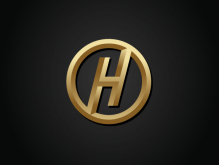 Logotipo H dorado