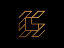 Logotipo de la letra L geométrica