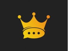Logotipo de corona y mensaje