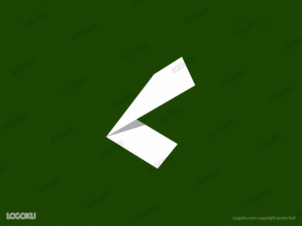Logotipo de plegado de papel aleatorio