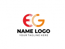 Letter Eg Monogram Logo