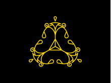 Logotipo de tres escalas legales