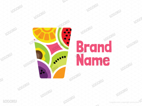 Logotipo de jugo de fruta