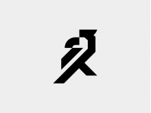 Logo Burung Elang Abstrak