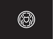 Logotipo de escudo de araña