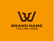 Premium W Lion Logo