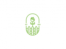 Flower Monoline Logo