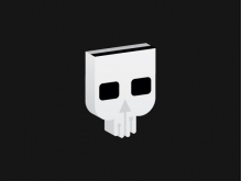 3d Skull Usb Logo