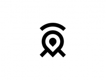 Wifi Logo Ubicación Letra M