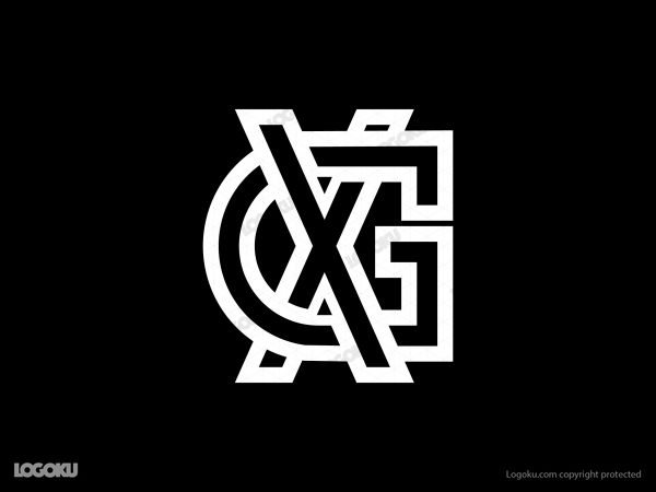 Logotipo del monograma Xg