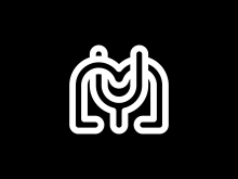 Logotipo del monograma Ym