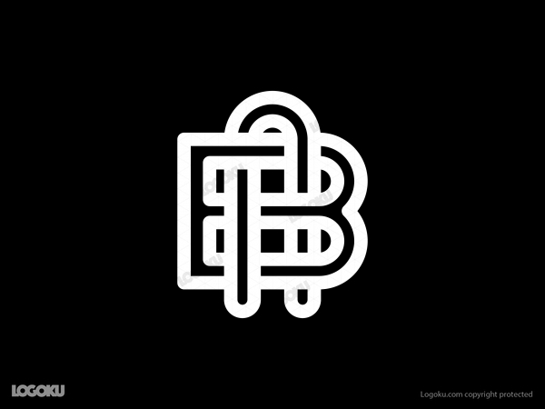 Logotipo del monograma AB
