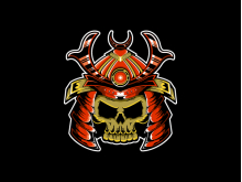 Skull Samurai Logo