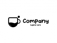 Logotipo de vaso de café
