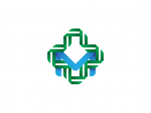 Hospital & Letter M Logo