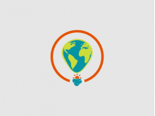 Logotipo del globo terrestre