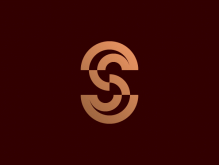 Logotipo de la letra S abstracta