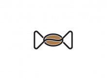 Logotipo de caramelo de café
