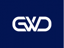 Logotipo de letra Gwd