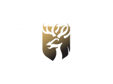 Logotipo de escudo de ciervo