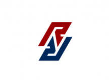 Logotipo inicial de la letra Nr o Rnr