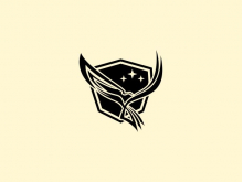 Logotipo moderno del escudo del águila