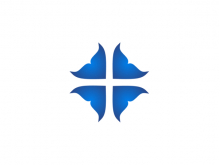 Medical Cross Whale Tail Logo