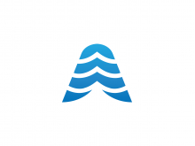 Letter A Wave Logo