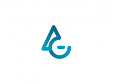 Logotipo de letra moderna AG