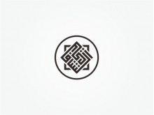 Logotipo de caligrafía kufi de Asy Syafii