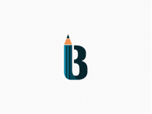 Letter B Pencil