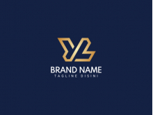 Yl Letter Luxury Logo