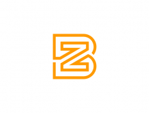 Logo Inisial Huruf B Dan Z