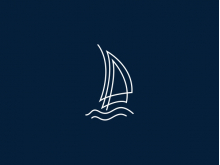 Logo Sailboat Line Art