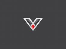 Buchstabe V-Logo 
