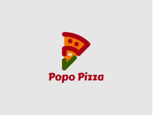 Logo Simple Pizza P Tick