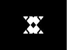 Inisial X Huruf Logo