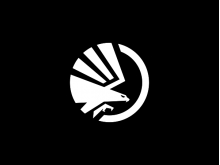 El logotipo del águila forma un círculo