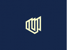 M Or Mu Monogram Logo