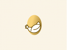 Logotipo de huevo de pollo