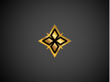 Logotipo de estrella dorada