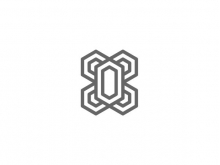 Logotipo de buey geométrico