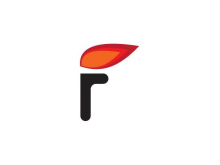 El logotipo de la letra F y el fuego